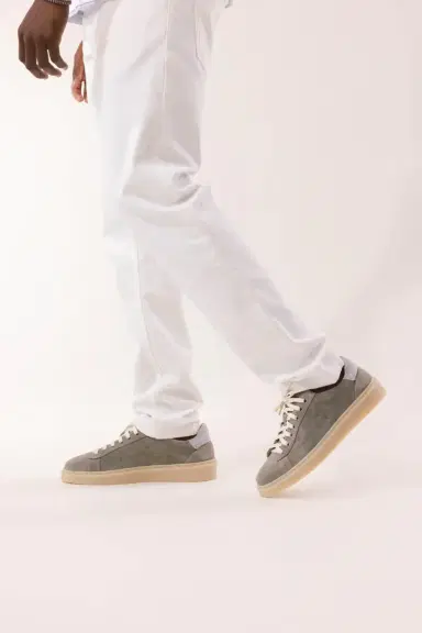ELEVENTY Suede Sneaker - Miltitary | Thumbnail 3