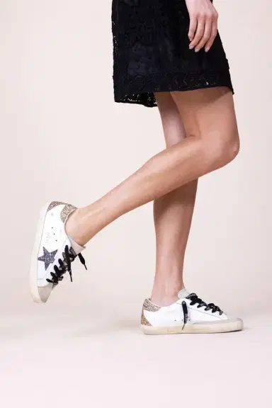 Golden Goose Super Star Glitter Sneaker | Thumbnail 2 Golden Goose Super Star Glitter Sneaker | Thumbnail 2