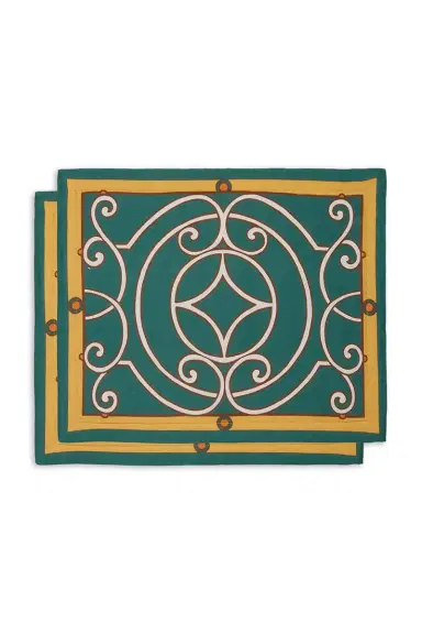 La DoubleJ Tablemat Set Of 2 - Cortile Green | Thumbnail 1