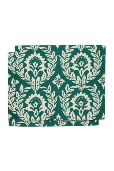 La DoubleJ Tablemat Set Of 2 - Green Garland | Thumbnail 1