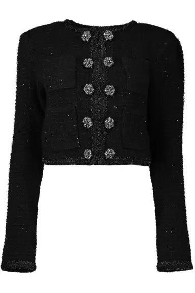 Self-Portrait Textured Jacket | Thumbnail 1