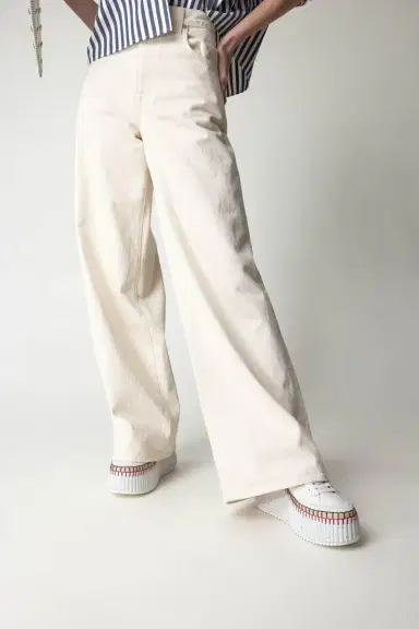 TWP Tiny Dancer Pant - Natural | Thumbnail 3