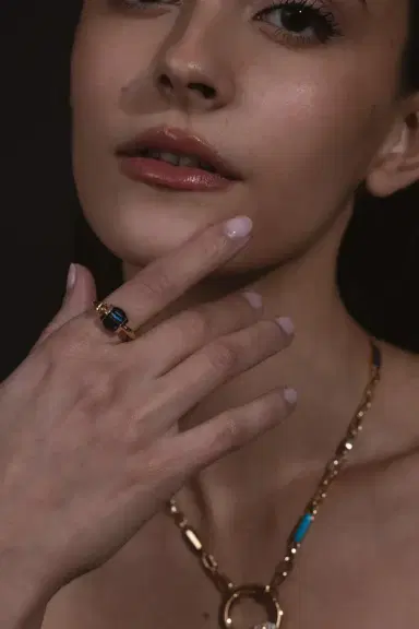 Marla Aaron Total Baguette Trundle Lock Ring | Thumbnail 3 Marla Aaron Total Baguette Trundle Lock Ring | Thumbnail 3
