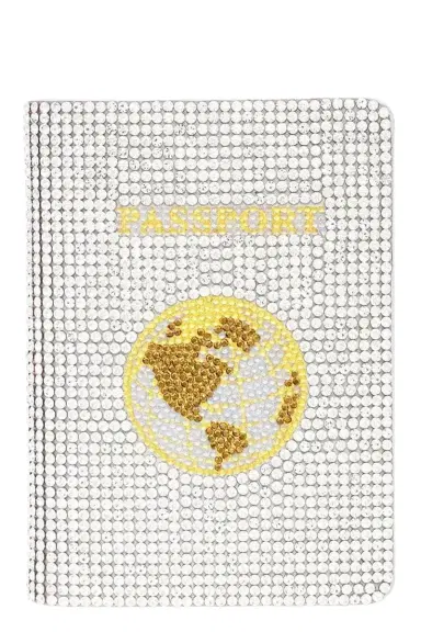 Judith Leiber Traveler Passport Holder - Silver | Thumbnail 1 Judith Leiber Traveler Passport Holder - Silver | Thumbnail 1