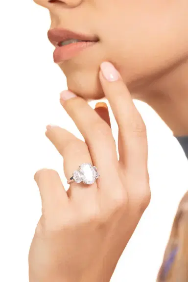 FANTASIA by DESERIO Triple Oval Cut Ring | Thumbnail 2 FANTASIA by DESERIO Triple Oval Cut Ring | Thumbnail 2