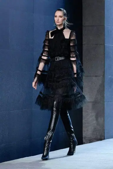 Elie Saab Tulle And Lace Blouse | Thumbnail 2