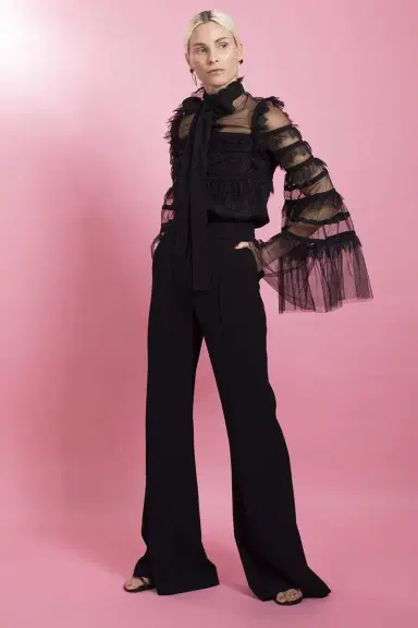Elie Saab Tulle And Lace Blouse | Thumbnail 3