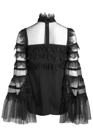 Elie Saab Tulle And Lace Blouse | Thumbnail 4