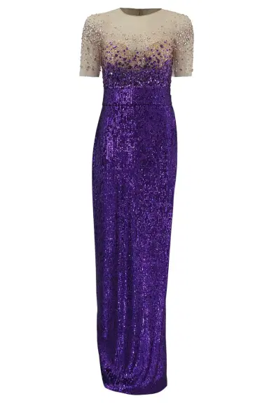 PAMELLA ROLAND Tulle Sequin Gown | Thumbnail 1