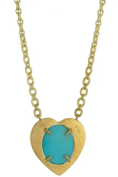 IRENE NEUWIRTH JEWELRY Turquoise and Diamond Heart Necklace | Thumbnail 6