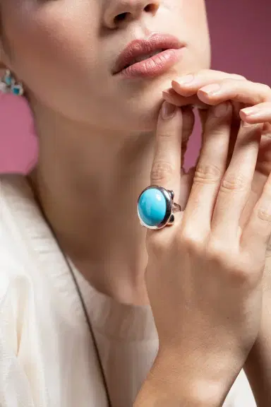 TAMARA COMOLLI Turquoise Hippie Glam Ring | Thumbnail 2