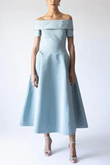 CATHERINE REGEHR V Back Alice Van Der Rohe Dress - Stone | Thumbnail 3