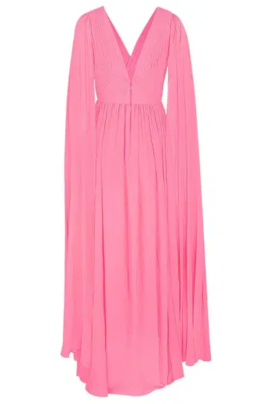 Elie Saab V Neck Cape Gown | Thumbnail 3