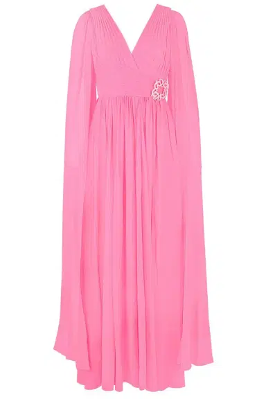 Elie Saab V Neck Cape Gown | Thumbnail 1