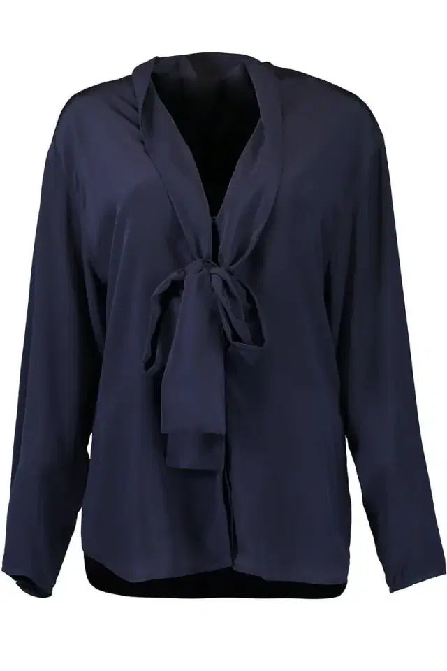 Victoria Beckham V-Neck Scarf Blouse