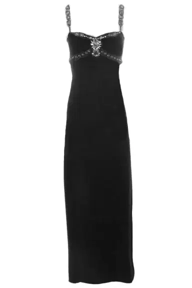 Lanvin Velvet Beaded Detail Gown | Thumbnail 1
