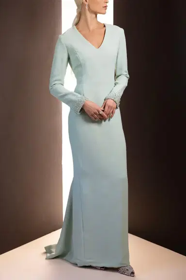 CATHERINE REGEHR Vneck Beaded Cuff Dress | Thumbnail 2