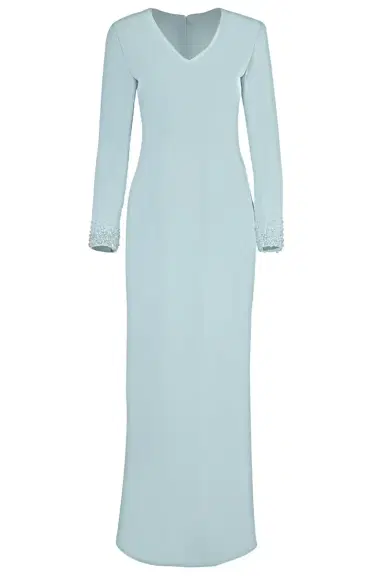 CATHERINE REGEHR Vneck Beaded Cuff Dress | Thumbnail 1