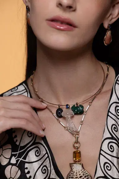 DEZSO BY SARA BELTRÁN Wave Wire Necklace | Thumbnail 4