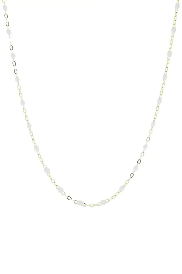 Gigi Clozeau White Bead Classic Gigi Sautoir Necklace