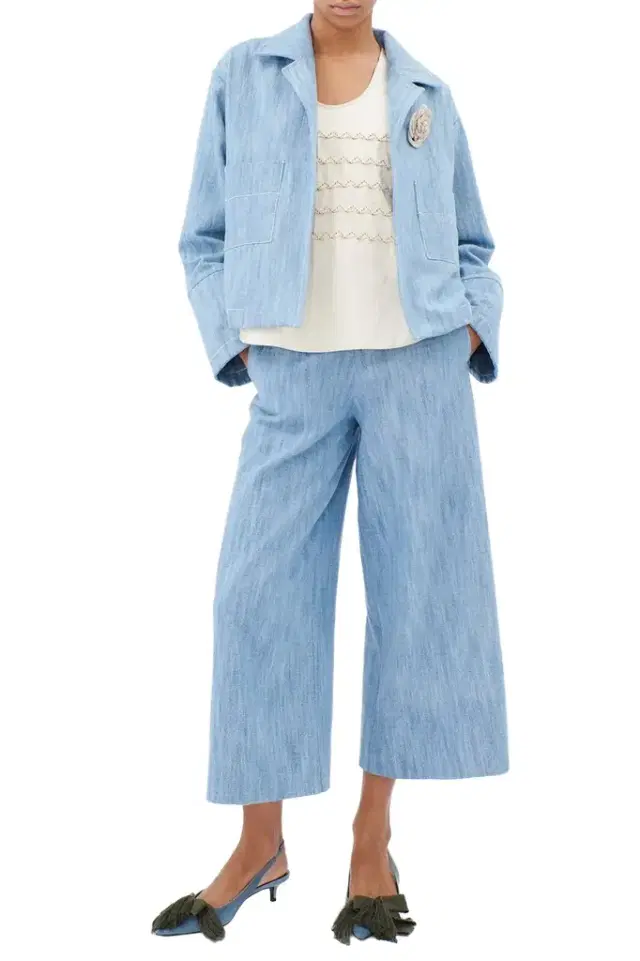 ODEEH Wide Leg Pants