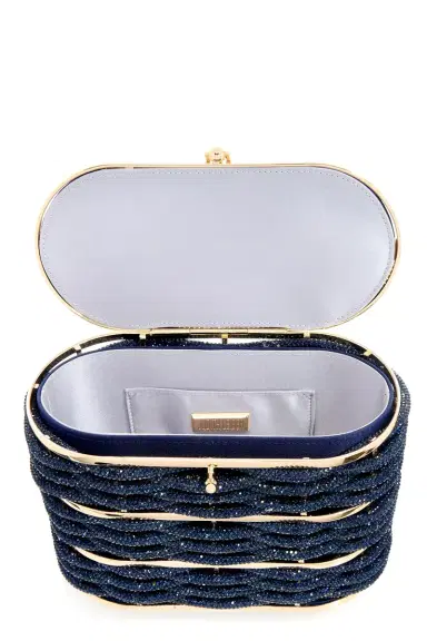 Judith Leiber Willow Top Handle Bag - Champagne Indigo | Thumbnail 5