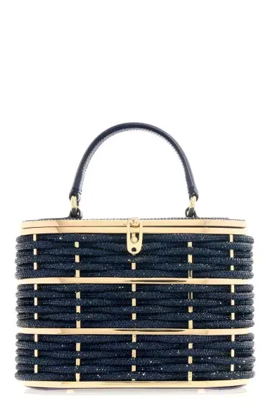 Judith Leiber Willow Top Handle Bag - Champagne Indigo | Thumbnail 6