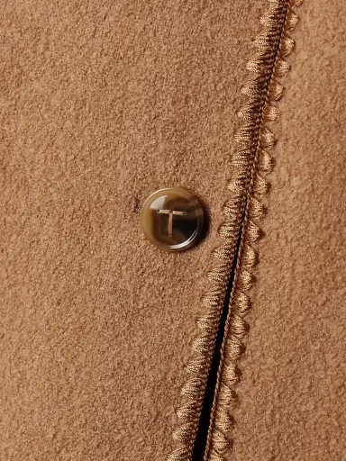 TOTEME Draped Fringed Wool-blend Bouclé Jacket | Thumbnail 5