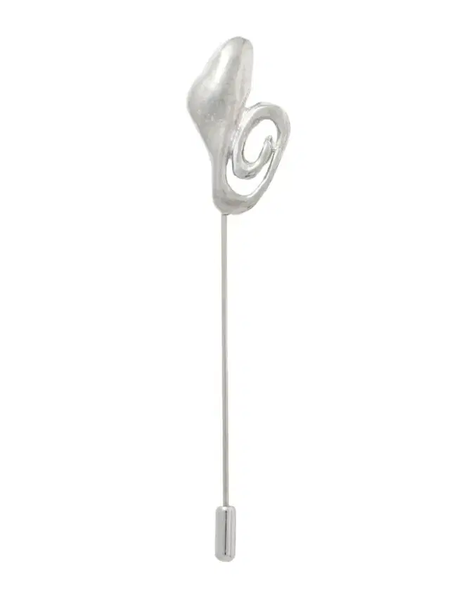 Rhodium-plated Brooch