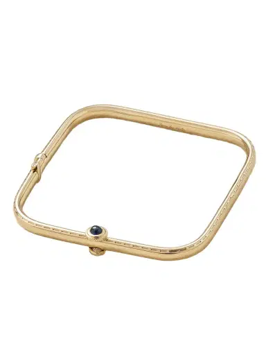 Yvonne Léon Jonc Gousset 9-karat Gold, Sapphire And Diamond Bracelet | Thumbnail 1 Yvonne Léon Jonc Gousset 9-karat Gold, Sapphire And Diamond Bracelet | Thumbnail 1