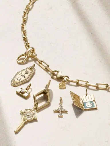 Sydney Evan 14-karat Gold, Enamel And Diamond Necklace | Thumbnail 3 Sydney Evan 14-karat Gold, Enamel And Diamond Necklace | Thumbnail 3