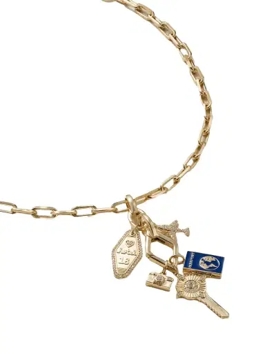 Sydney Evan 14-karat Gold, Enamel And Diamond Necklace | Thumbnail 1 Sydney Evan 14-karat Gold, Enamel And Diamond Necklace | Thumbnail 1