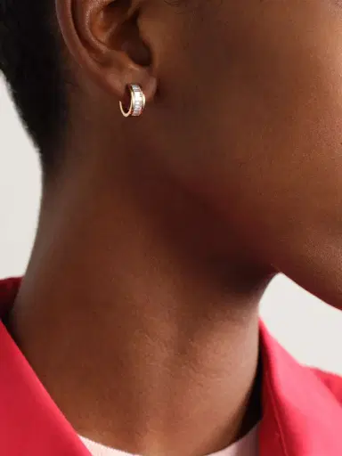 Sydney Evan 14-karat Gold Diamond Hoop Earrings | Thumbnail 2 Sydney Evan 14-karat Gold Diamond Hoop Earrings | Thumbnail 2