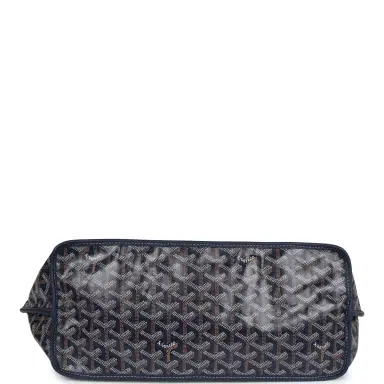 goyard Goyard Anjou PM Navy Goyardine Canvas Palladium Hardware | Thumbnail 7 goyard Goyard Anjou PM Navy Goyardine Canvas Palladium Hardware | Thumbnail 7