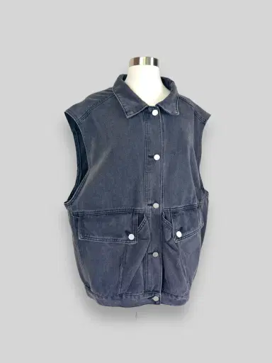 Jen Wonders Studio Oversized Denim Vest | Thumbnail 3