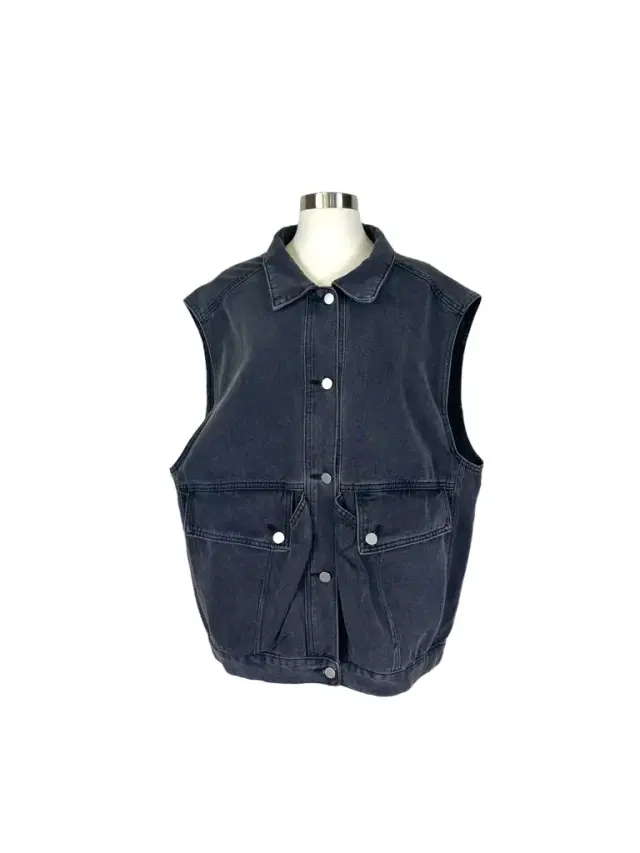 Oversized Denim Vest