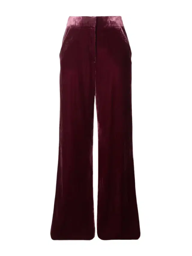 Lebone Velvet Wide-leg Pants