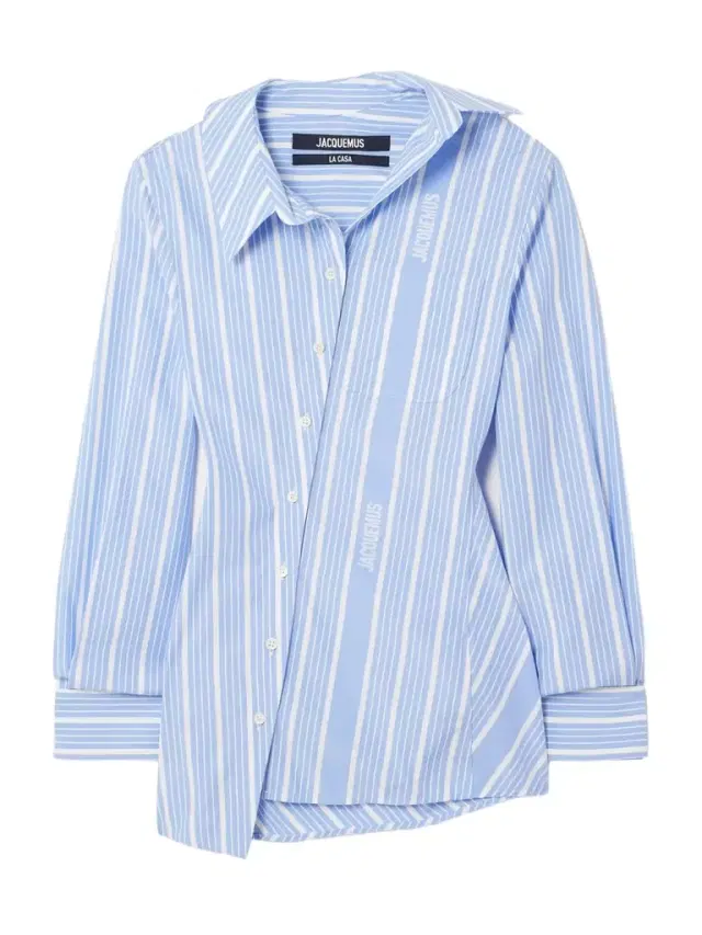 Pablo Asymmetric Striped Cotton-poplin Shirt