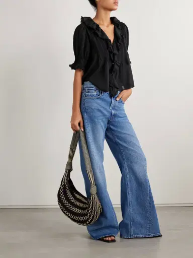 DÔEN Henri Ruffled Pintucked Organic Cotton-voile Top | Thumbnail 2 DÔEN Henri Ruffled Pintucked Organic Cotton-voile Top | Thumbnail 2