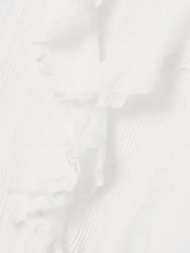 DÔEN Hardy Lace-trimmed Ruffled Pintucked Organic Cotton-voile Blouse | Thumbnail 5
