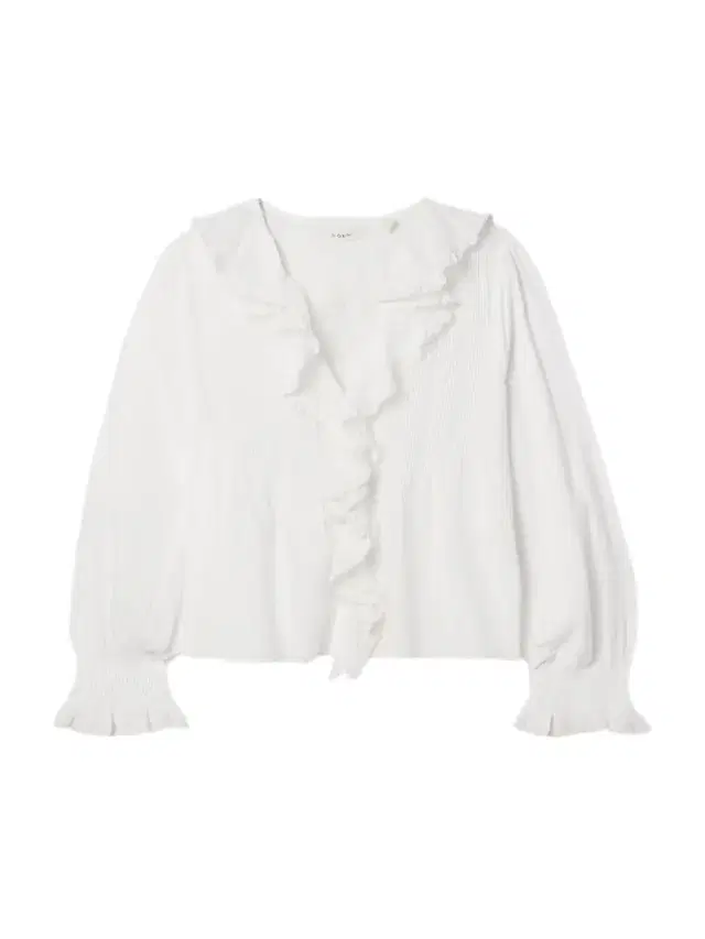 DÔEN Hardy Lace-trimmed Ruffled Pintucked Organic Cotton-voile Blouse