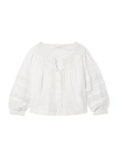 DÔEN Celeste Crochet-trimmed Organic Cotton-voile Blouse | Thumbnail 1 DÔEN Celeste Crochet-trimmed Organic Cotton-voile Blouse | Thumbnail 1