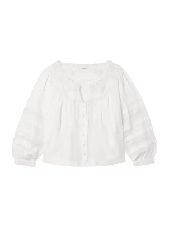 DÔEN Celeste Crochet-trimmed Organic Cotton-voile Blouse