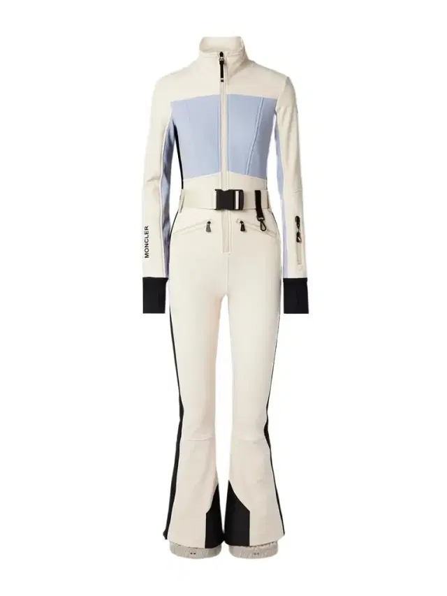 Belted Color-block Ski Suit