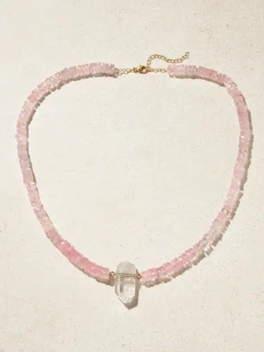 JIA JIA Gold, Quartz And Diamond Necklace | Thumbnail 4