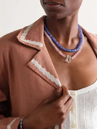 JIA JIA Gold, Quartz And Diamond Necklace | Thumbnail 5