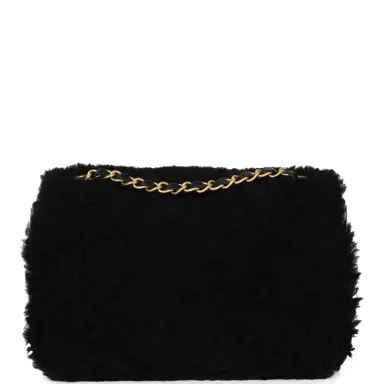 Chanel Chanel Medium Shearling Flap Bag Black Lambskin/Shearling Brushed Gold Hardware | Thumbnail 5 Chanel Chanel Medium Shearling Flap Bag Black Lambskin/Shearling Brushed Gold Hardware | Thumbnail 5