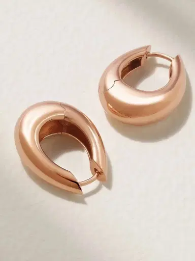 Ananya Chakra Icon 18-karat Rose Gold Hoop Earrings | Thumbnail 3