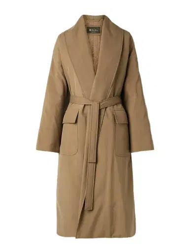 Loro Piana Dwight Belted Silk Coat | Thumbnail 1 Loro Piana Dwight Belted Silk Coat | Thumbnail 1