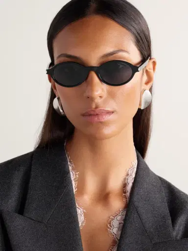 Saint Laurent Eyewear Oval-frame Acetate Sunglasses | Thumbnail 2 Saint Laurent Eyewear Oval-frame Acetate Sunglasses | Thumbnail 2